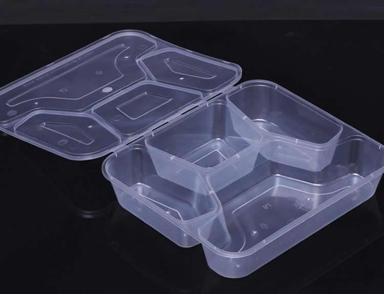 一次性塑料饭盒，PE为原材料